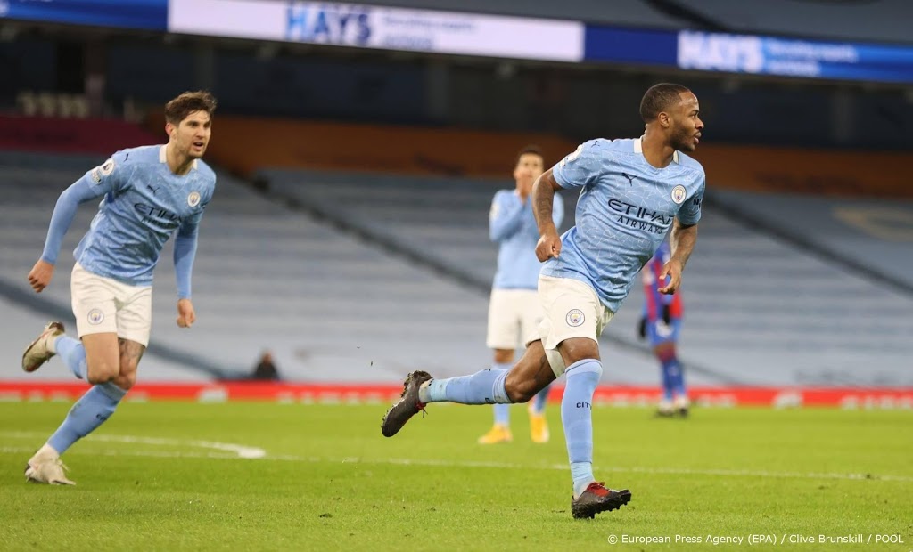 Manchester City nadert United met ruime zege op Crystal Palace