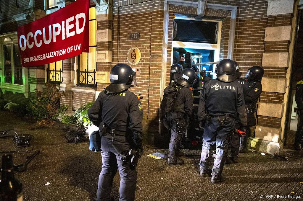 Nog negentien arrestanten ontruiming UvA-gebouw vast