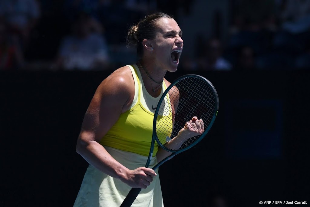 Sabalenka na moeizame zege naar vierde ronde Australian Open