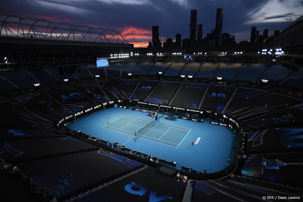 Australian Open laat vanaf donderdag bijna 7500 fans per sessie toe