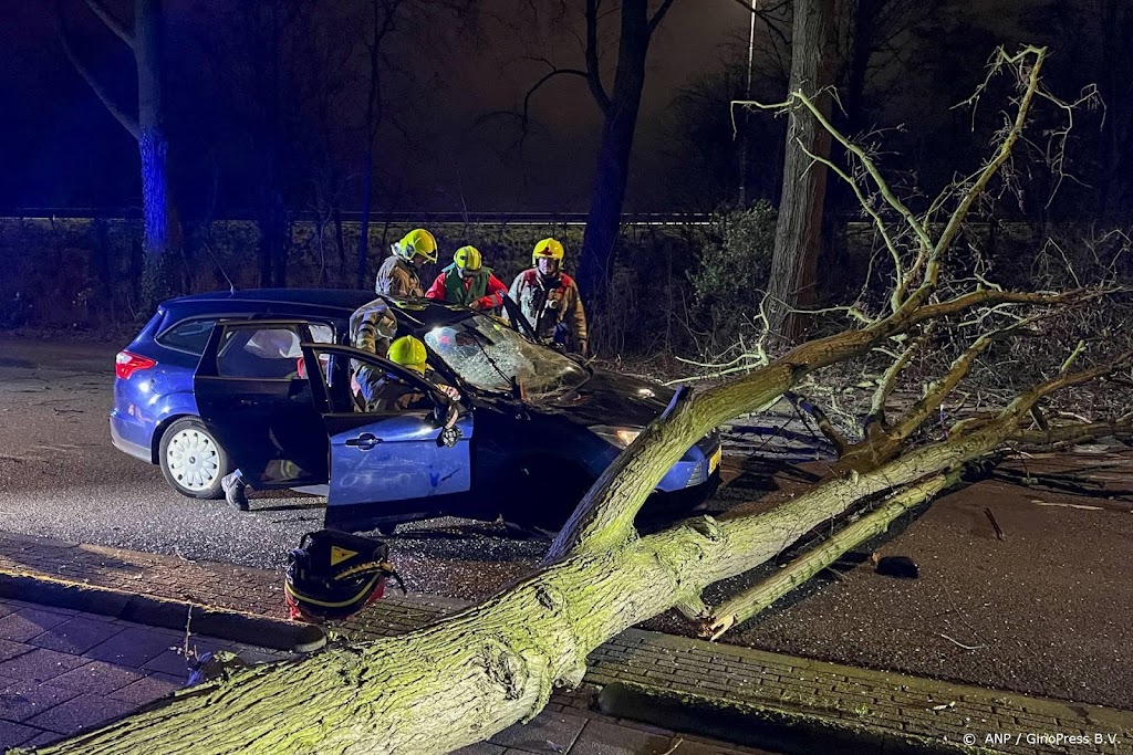 Stormschade en verkeershinder door storm Dudley in Duitsland