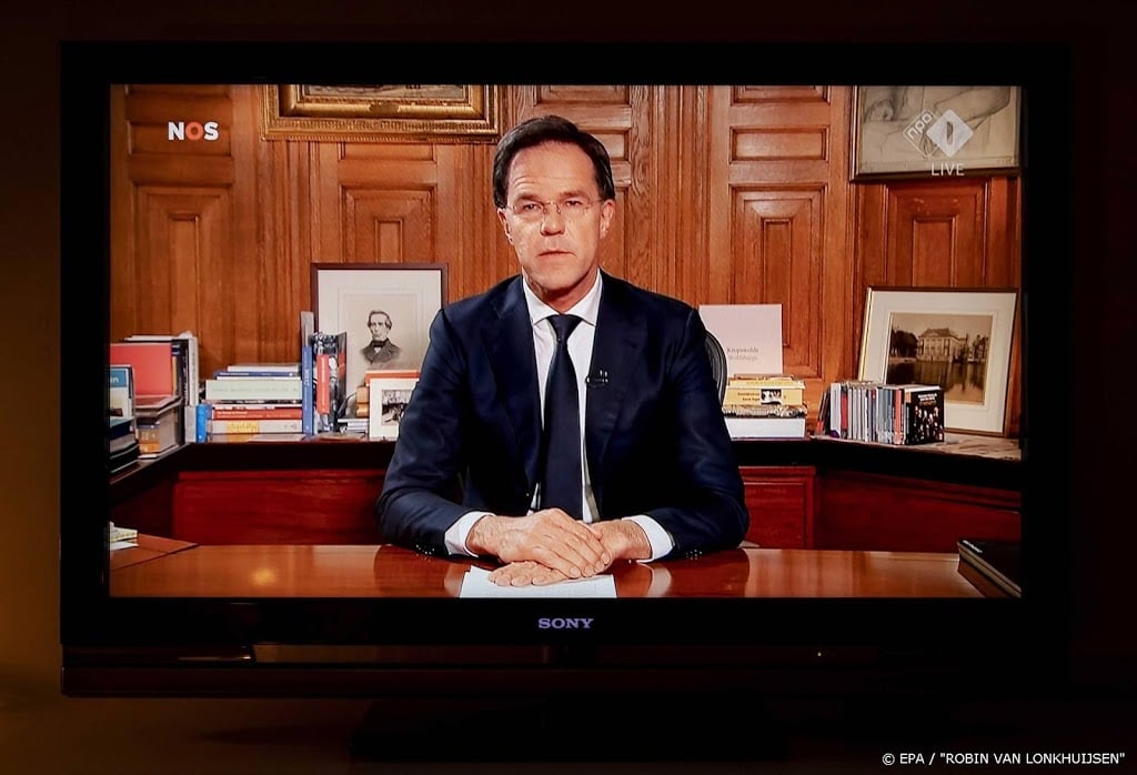 Bijna 5,4 miljoen kijkers voor toespraak premier Rutte