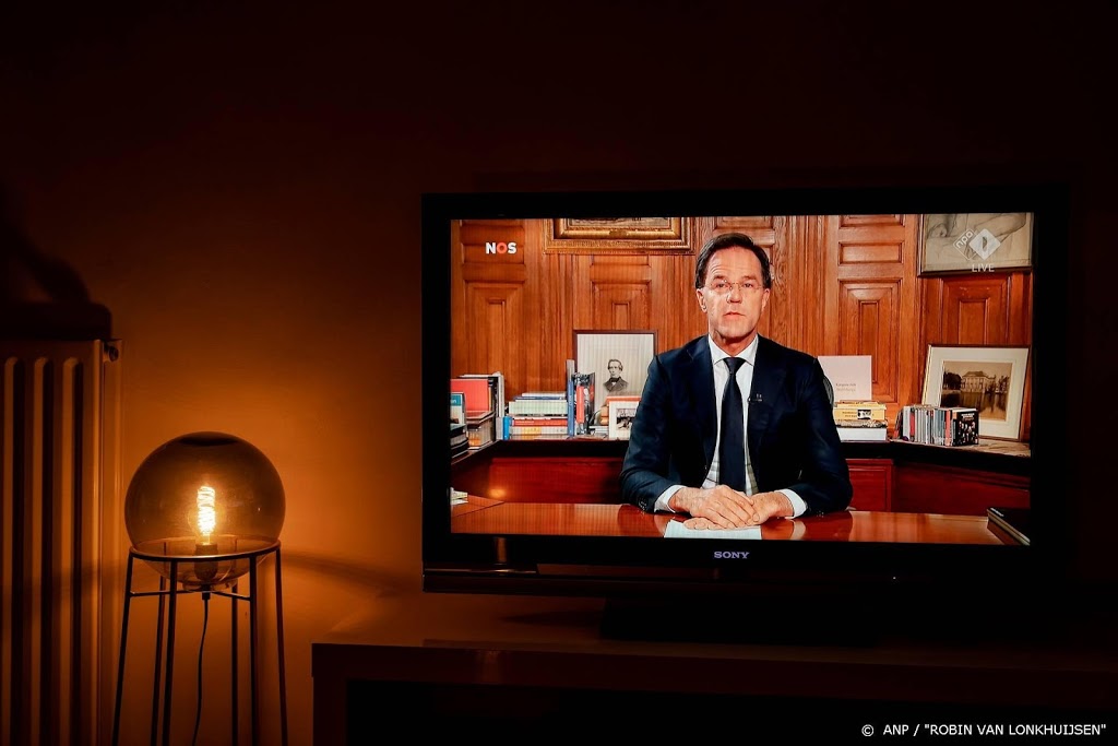 Coronatoespraak Mark Rutte zorgt voor record op NPO 1