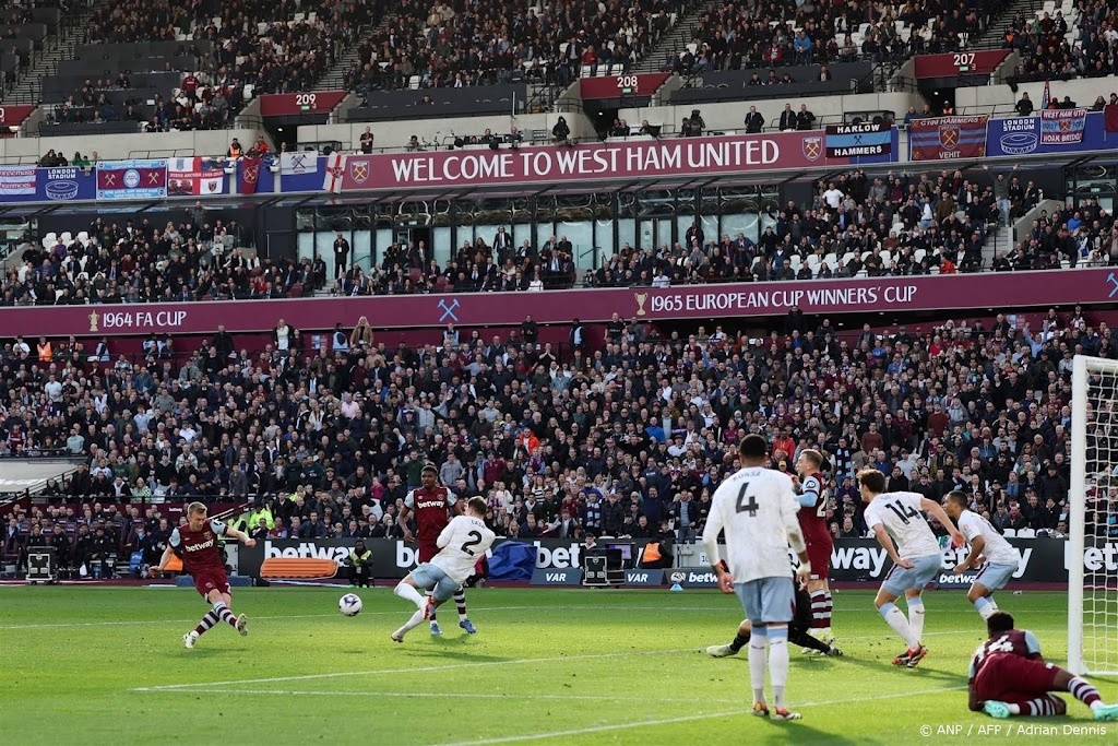 Aston Villa verliest punten bij West Ham United 