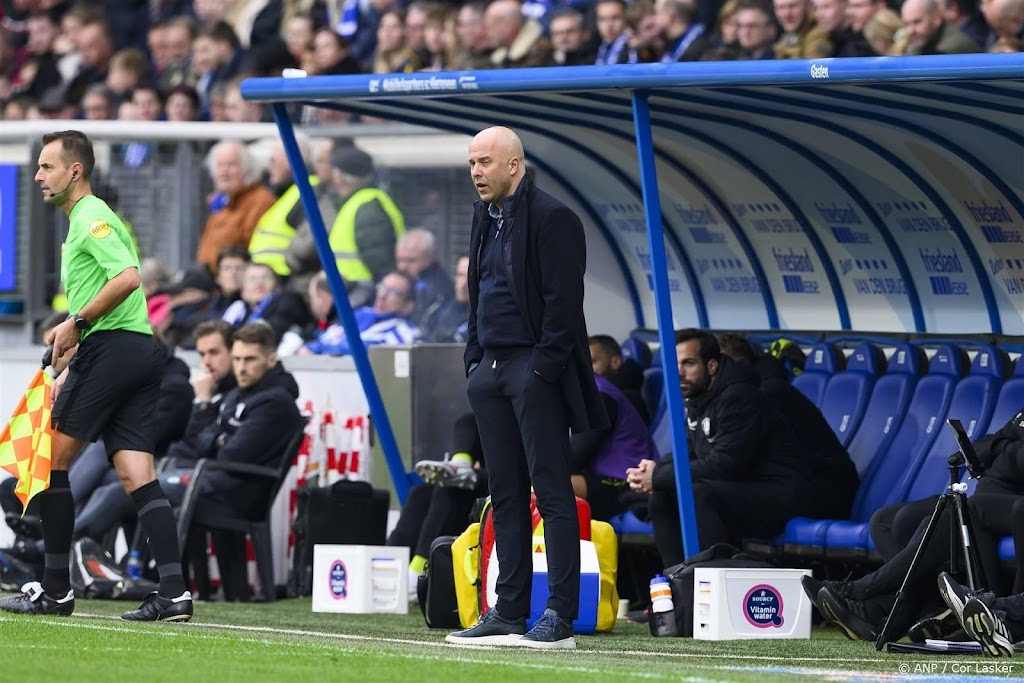 Trainer Slot roemt wilskracht van Feyenoord