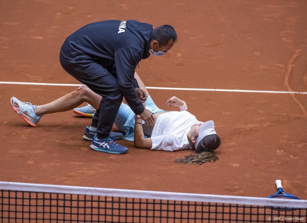 Nederlandse tennissters naast China na blessure bij Xinyu Wang