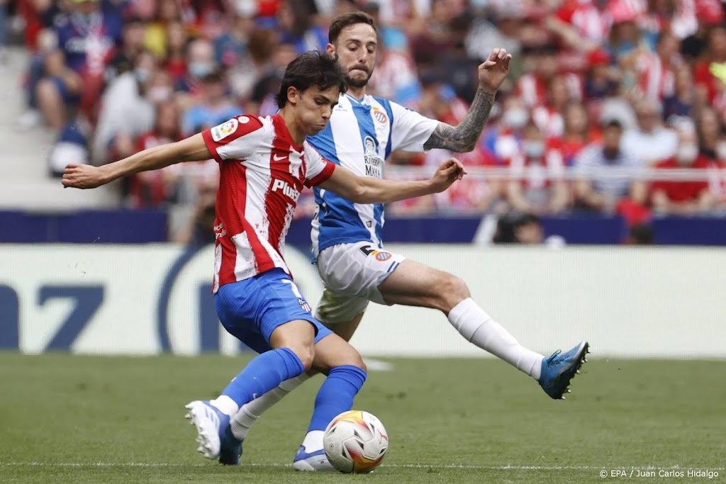 Atlético Madrid klopt Espanyol door late strafschop