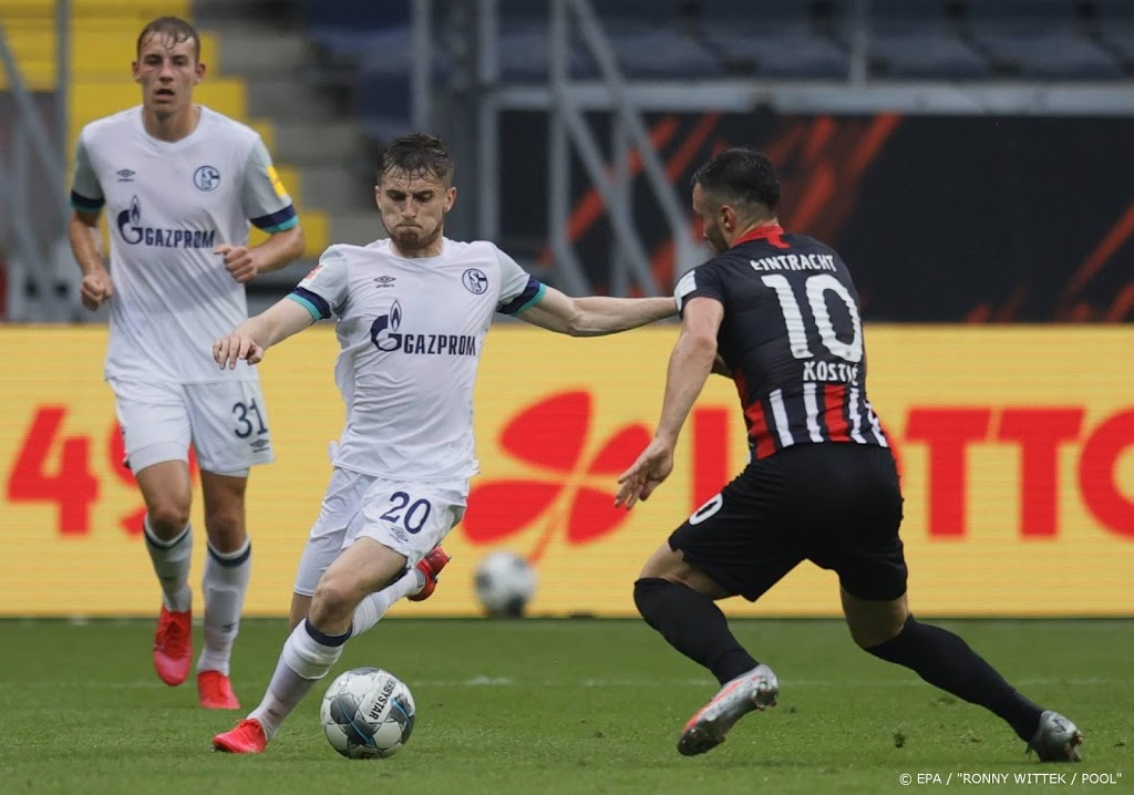 Eintracht bezorgt Schalke vijfde nederlaag sinds herstart