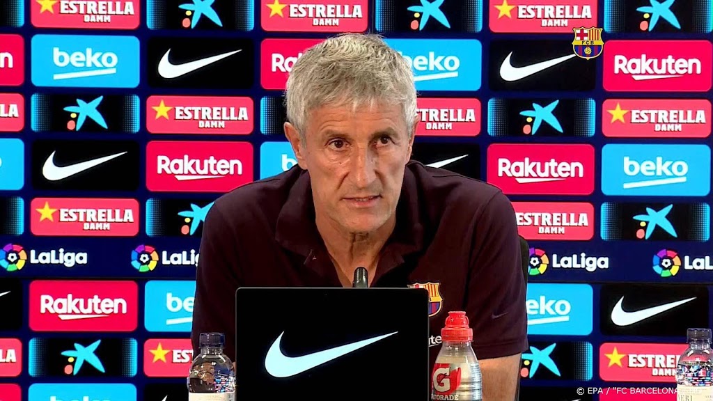 Trainer Setién weet niet of hij bij Barcelona mag blijven