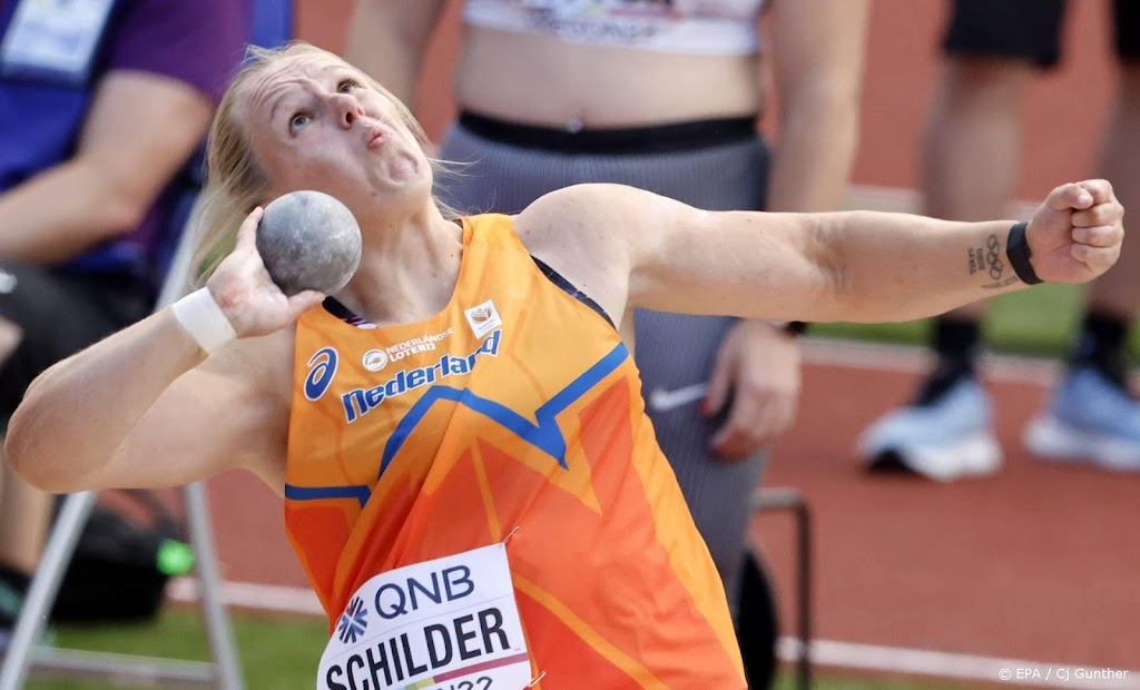 Schilder wint brons met record bij kogelstoten op WK atletiek  