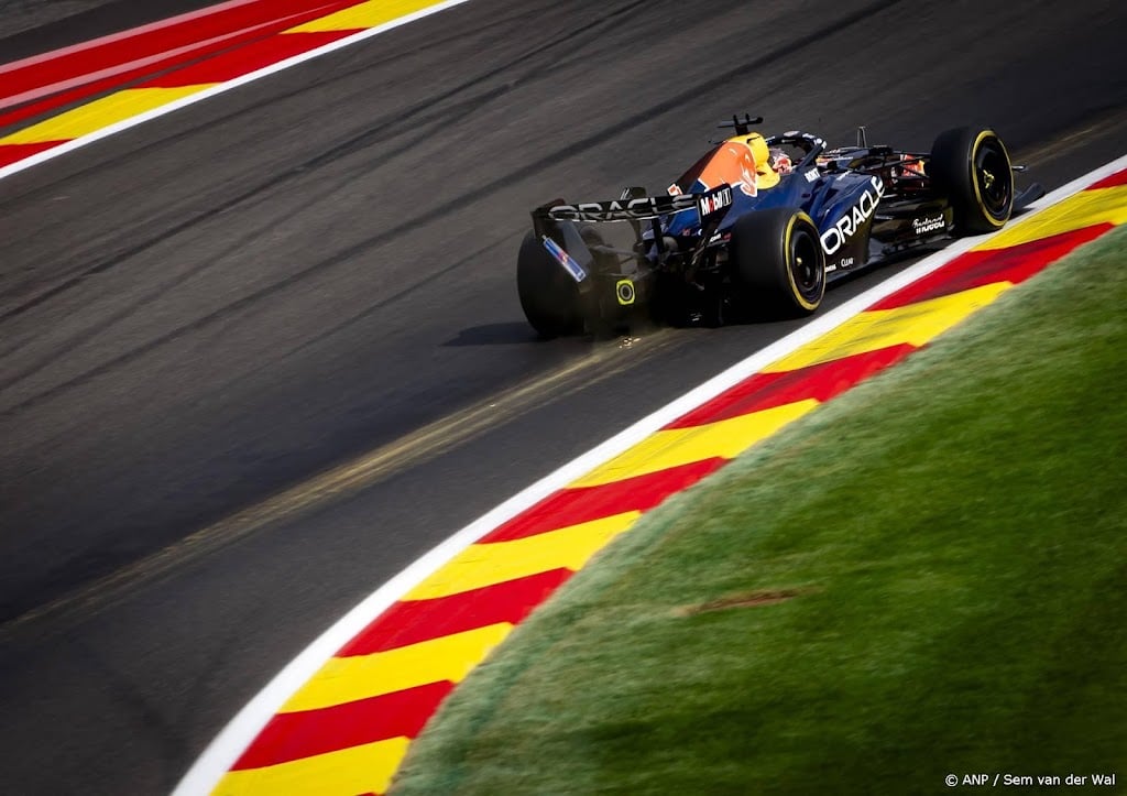 Verstappen in tweede training Spa derde, op afstand van Antonelli