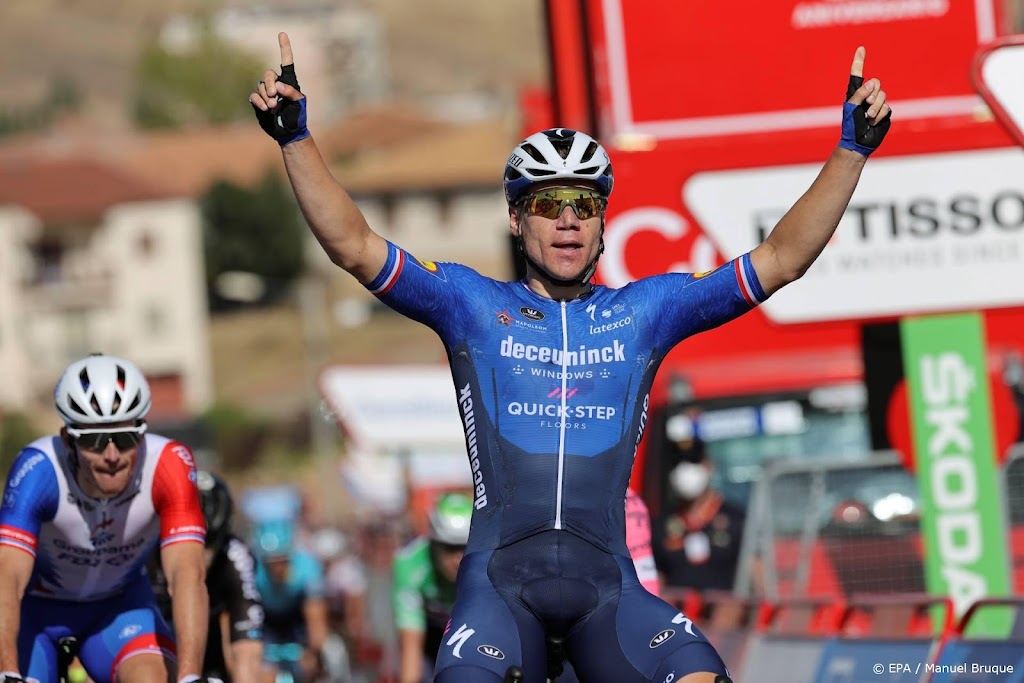 Wielrenner Jakobsen ziet droom uitkomen met sprintzege in Vuelta 