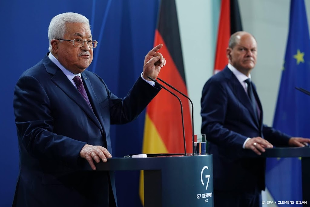 Scholz laaiend over Holocaust-opmerking Palestijnse president