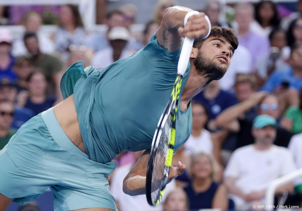 Tennisser Alcaraz naar finale masterstoernooi Cincinnati 