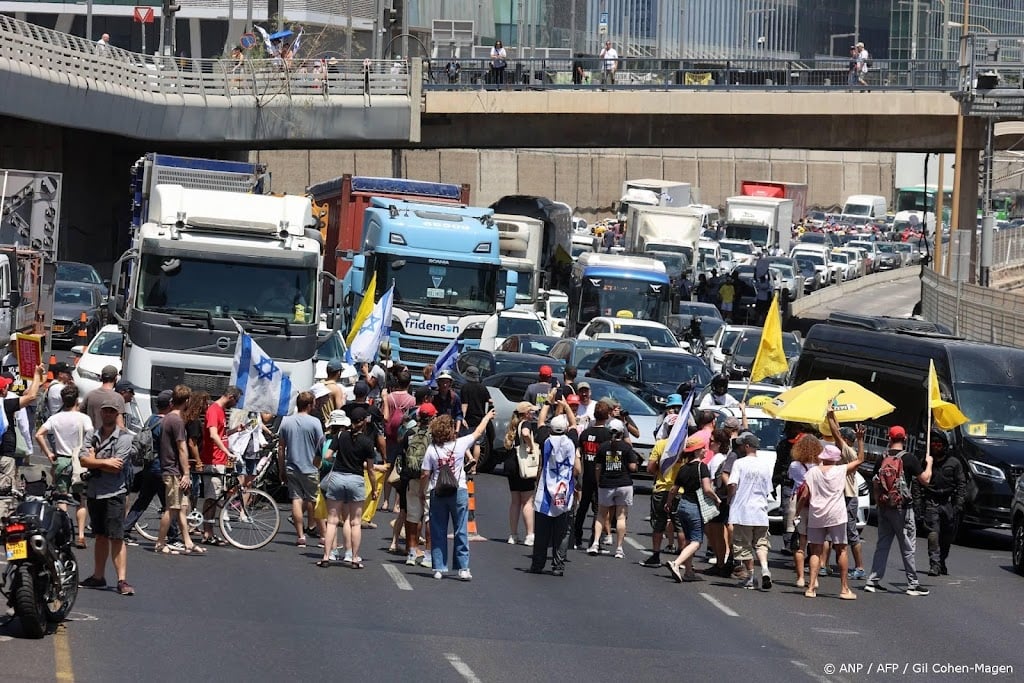 Staking en demonstraties in Israël voor einde strijd Gaza