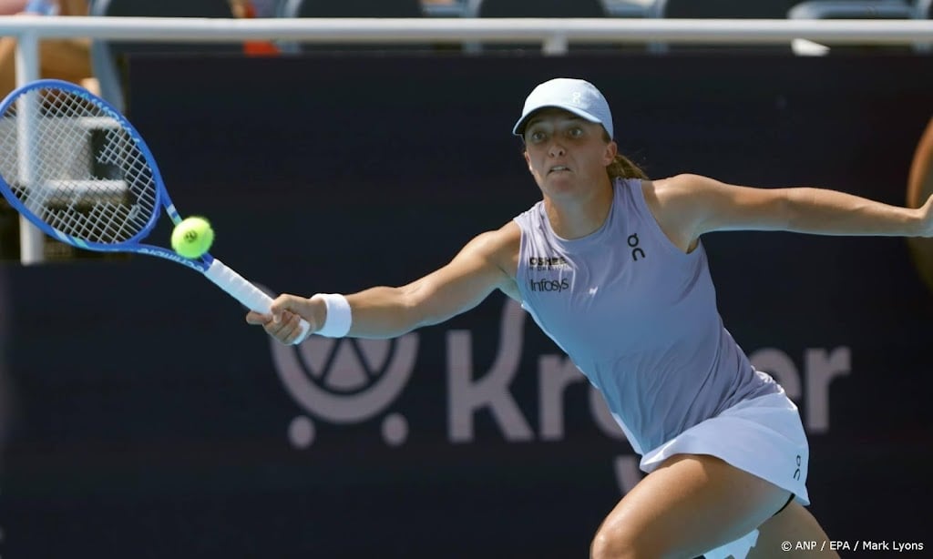Tennisster Swiatek bereikt finale masterstoernooi Cincinnati 