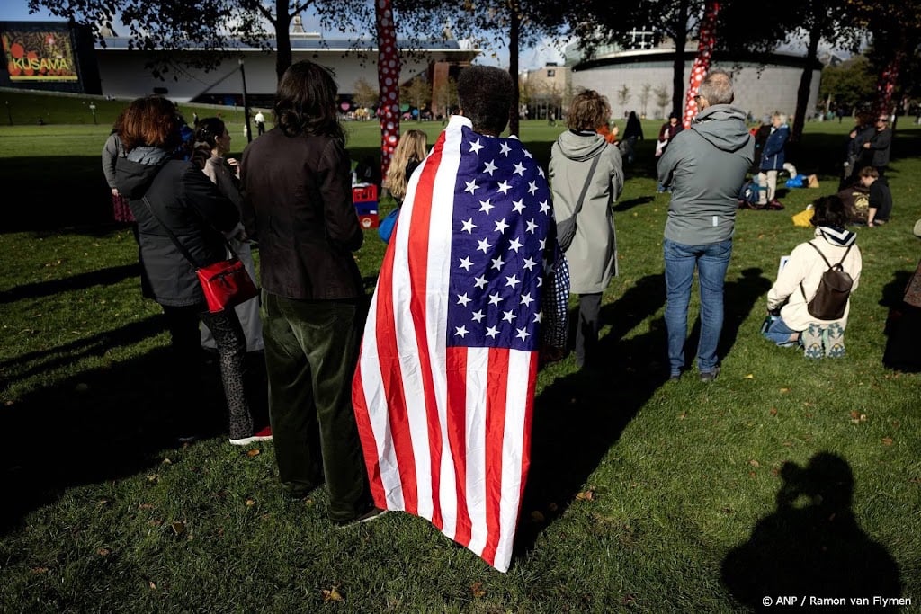 Actie 'Vote Early' op Museumplein voor Amerikaanse verkiezingen