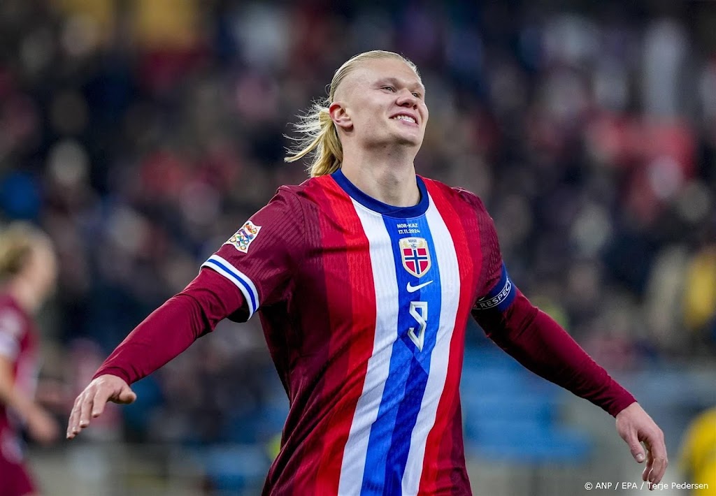 Haaland helpt Noren met hattrick aan promotie in Nations League