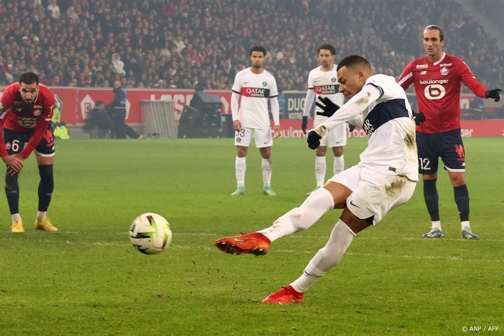 Paris Saint-Germain lijdt op de valreep puntenverlies bij Lille