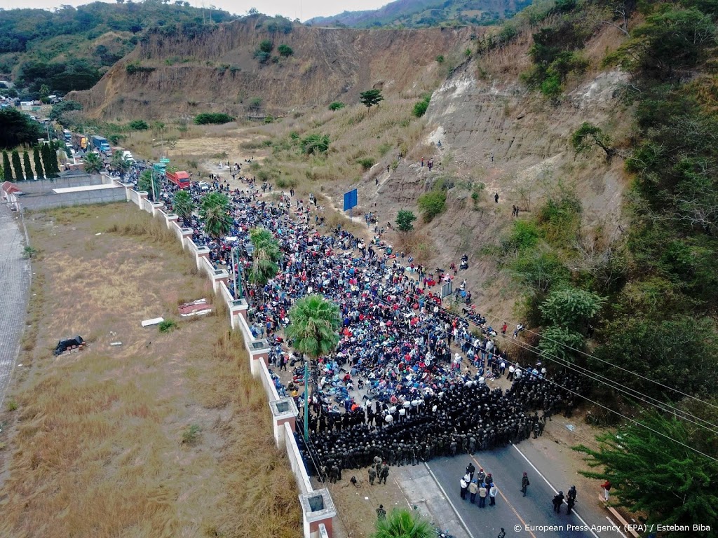 Guatemala stopt karavaan migranten uit Honduras