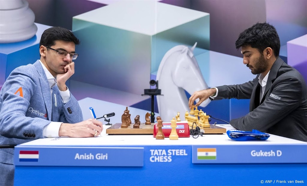 Giri verliest eerste duel schaaktoernooi Wijk aan Zee van Gukesh