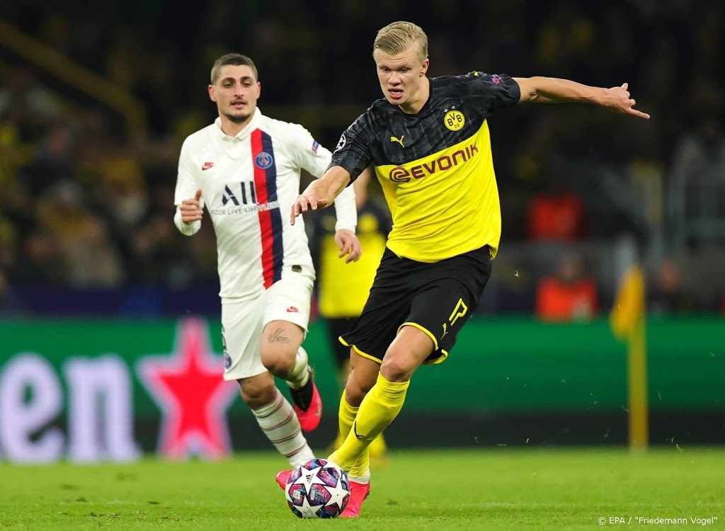 Haland leidt Dortmund met twee treffers langs PSG