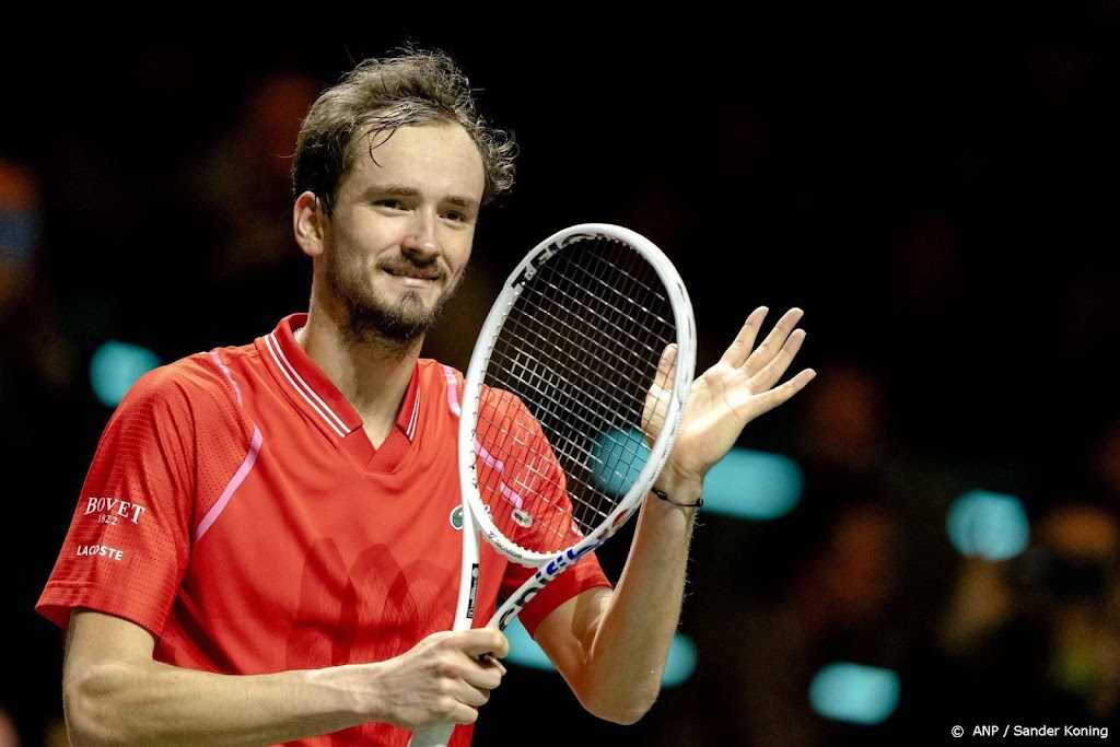 Medvedev finalist in tennistoernooi van Rotterdam