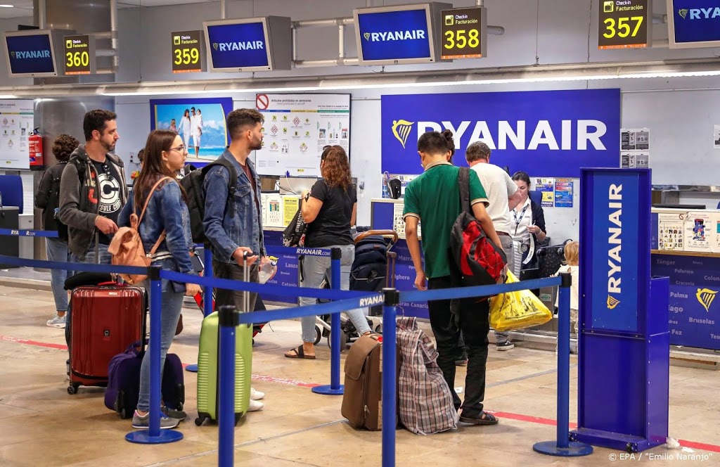 Ryanair stopt volgende week nagenoeg met vliegen om coronacrisis