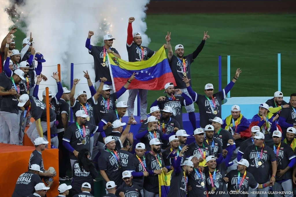 Honkballers Venezuela winnen World Baseball Classic na zege op VS