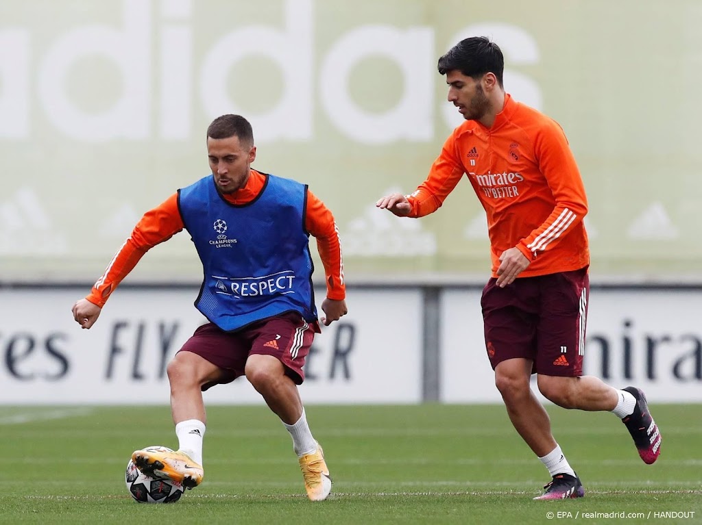 Hazard drie weken na operatie terug op het veld bij Real Madrid