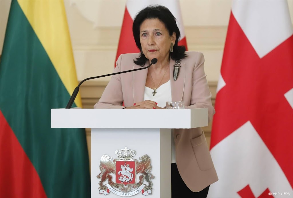 President Georgië spreekt veto uit over buitenlandse-agentenwet