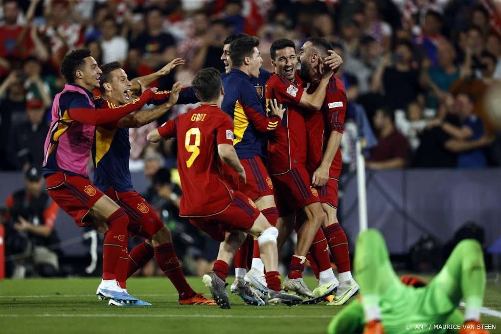 Spanje verslaat Kroatië in finale Nations League na strafschoppen
