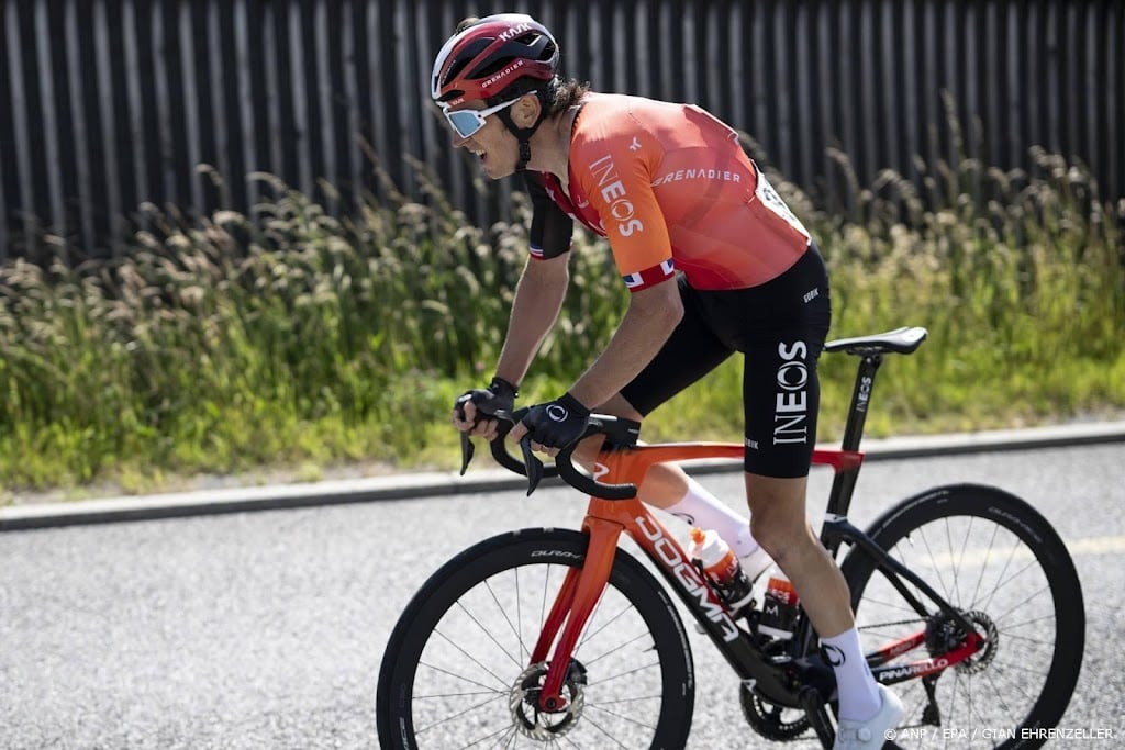 Gevallen wielrenner Thomas verlaat Ronde van Zwitserland 