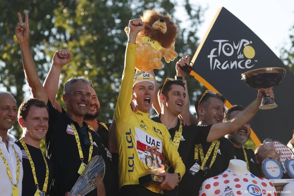 Ploeg Pogacar met ruim 6 ton grootverdiener in de Tour