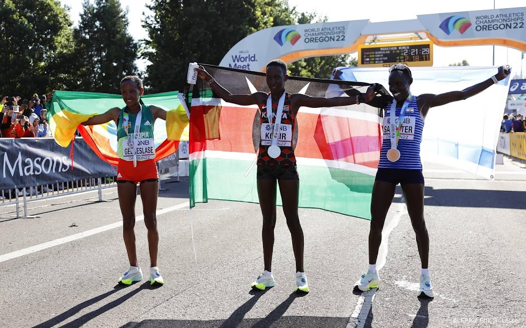 Ethiopische Gebreslase zegeviert op marathon bij WK atletiek