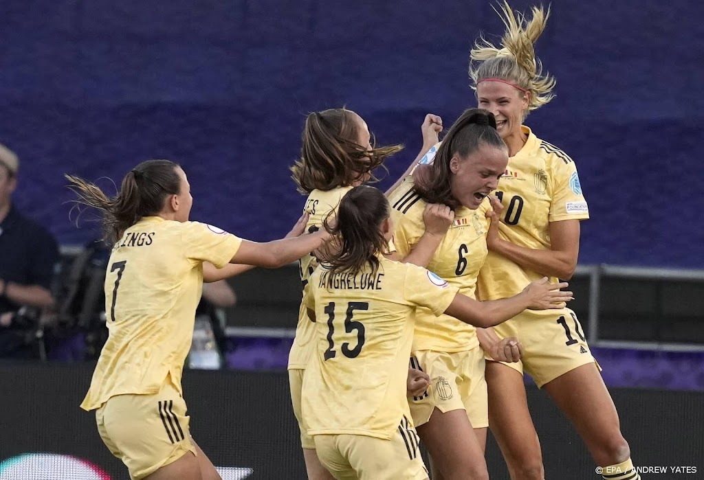 Belgische voetbalsters na zege op Italië naar kwartfinale EK  
