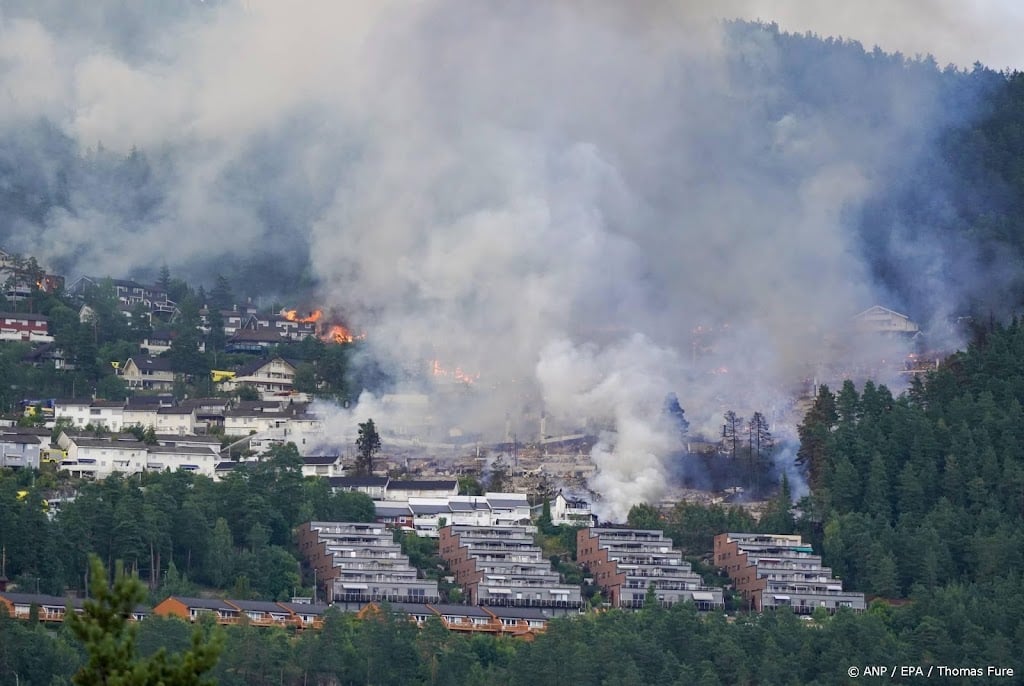 Vierhonderd mensen geëvacueerd na grote brand in Noorwegen