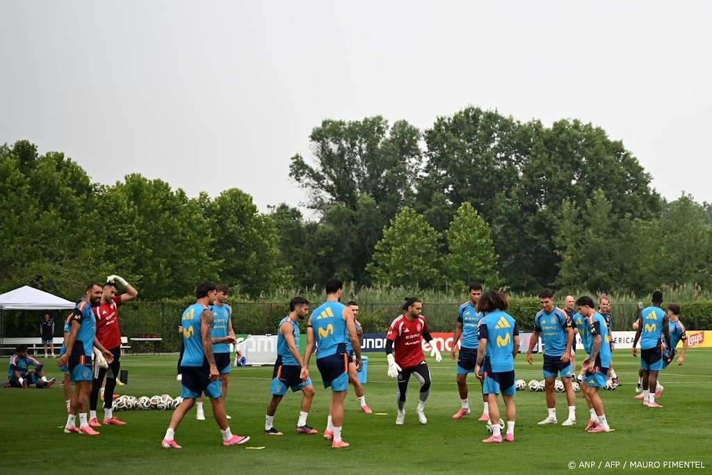 Laatste training Spanje voor WK-finale afgelast vanwege onweer