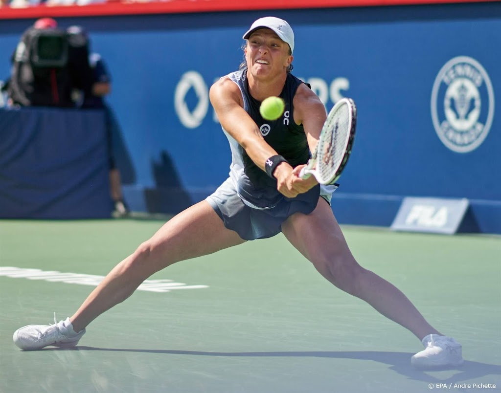 Tennisster Swiatek naar halve finale van toernooi in Cincinnati