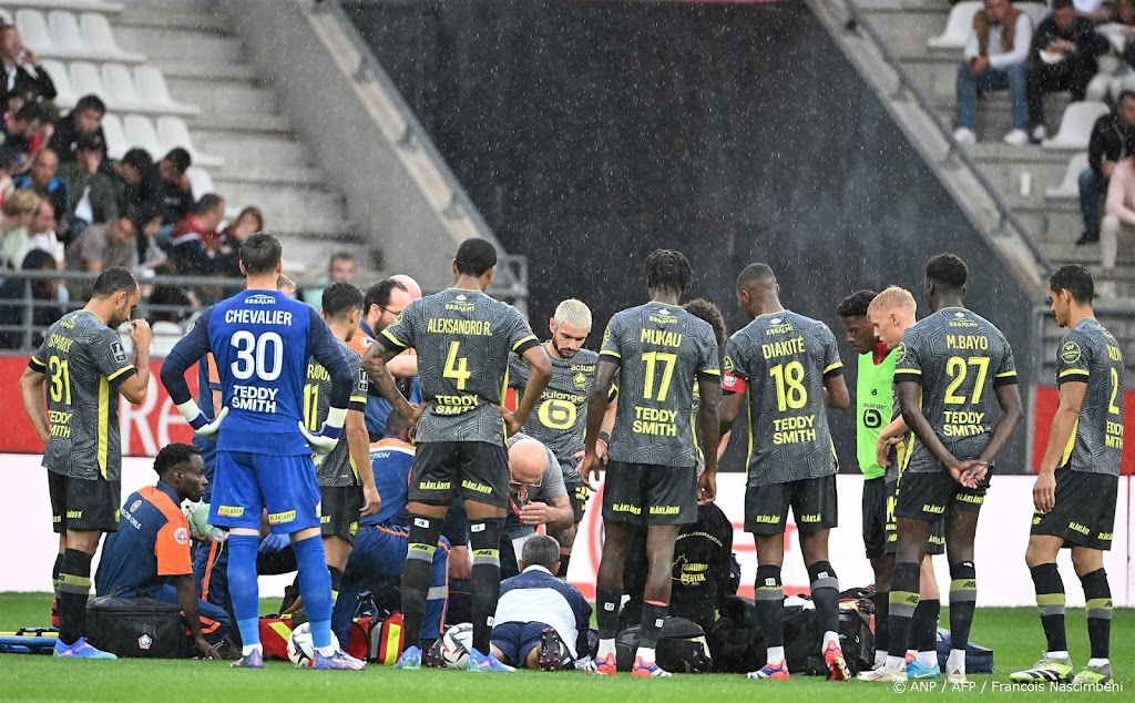 Lille-middenvelder Gomes maakt het goed na zware botsing op veld