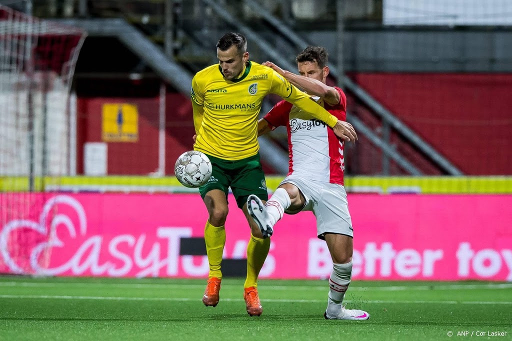 FC Emmen pakt punt na snelle achterstand tegen Fortuna Sittard