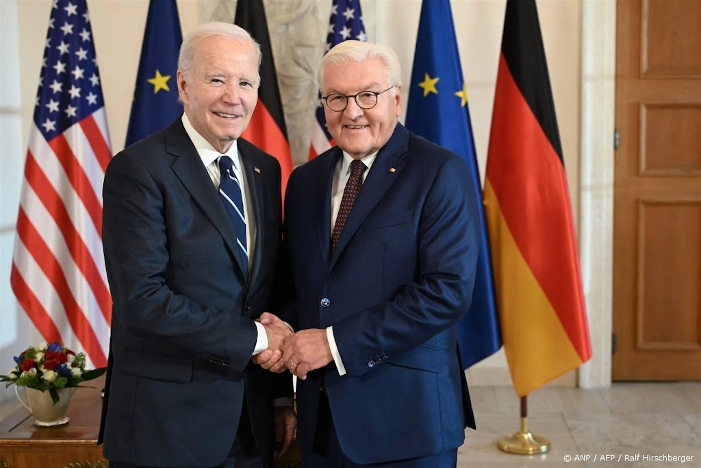 Duitse bondspresident Steinmeier ontvangt Biden in Berlijn 