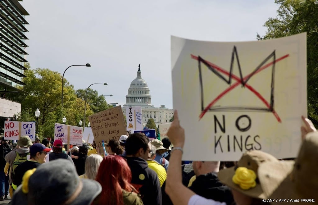 Grootschalige protesten tegen Trump in 'No Kings'-evenementen VS