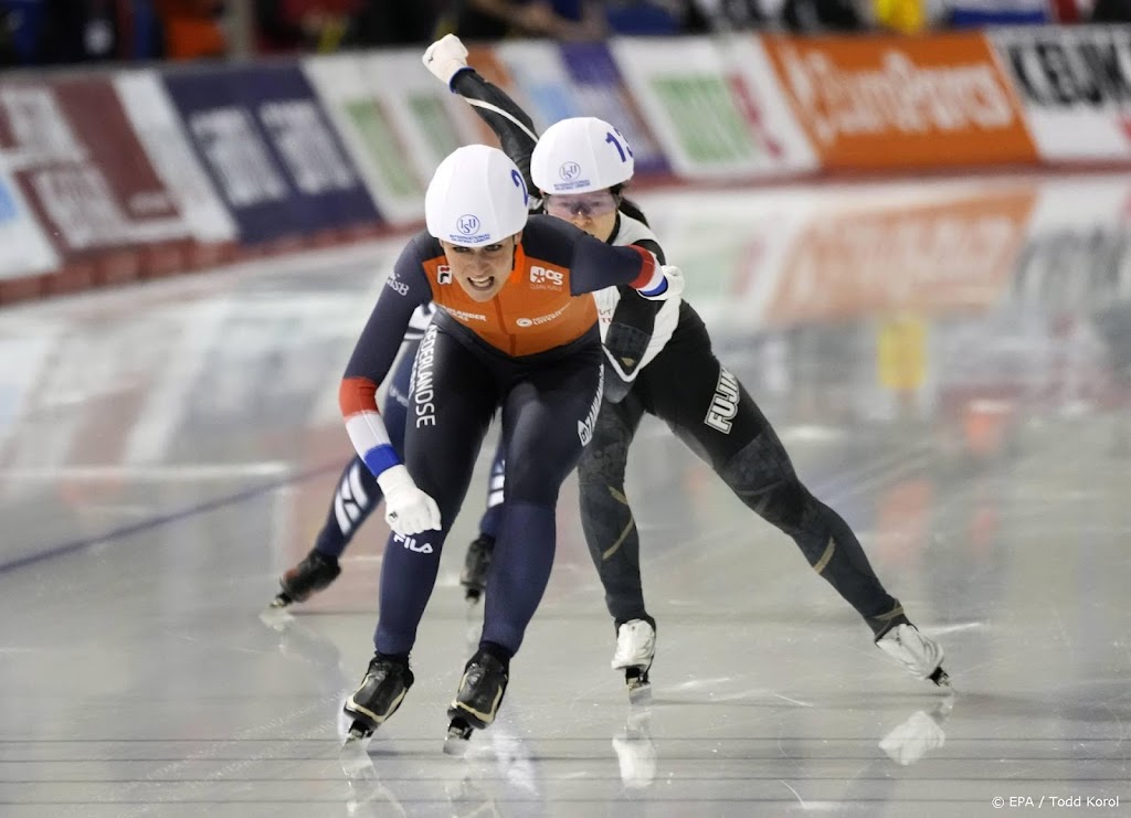 Schaatsster Schouten rondt ploegspel op massastart perfect af