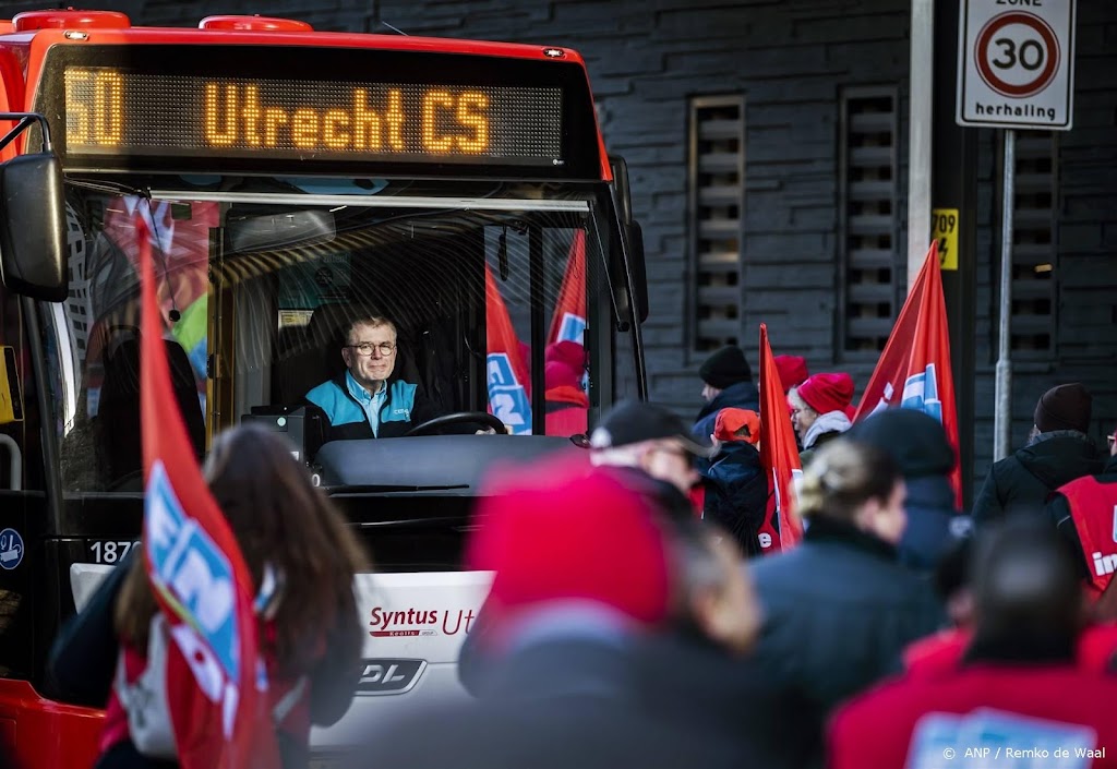 Geen bussen in regio Utrecht na 21.30 uur vanwege staking
