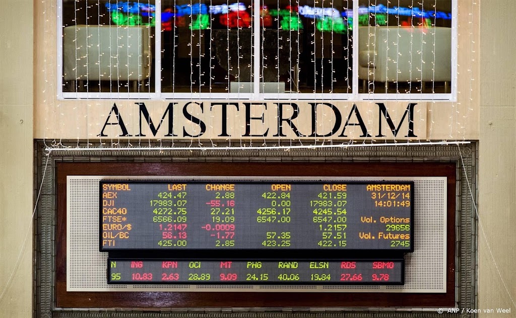 Amsterdamse AEX sluit flink in het rood door recessiezorgen