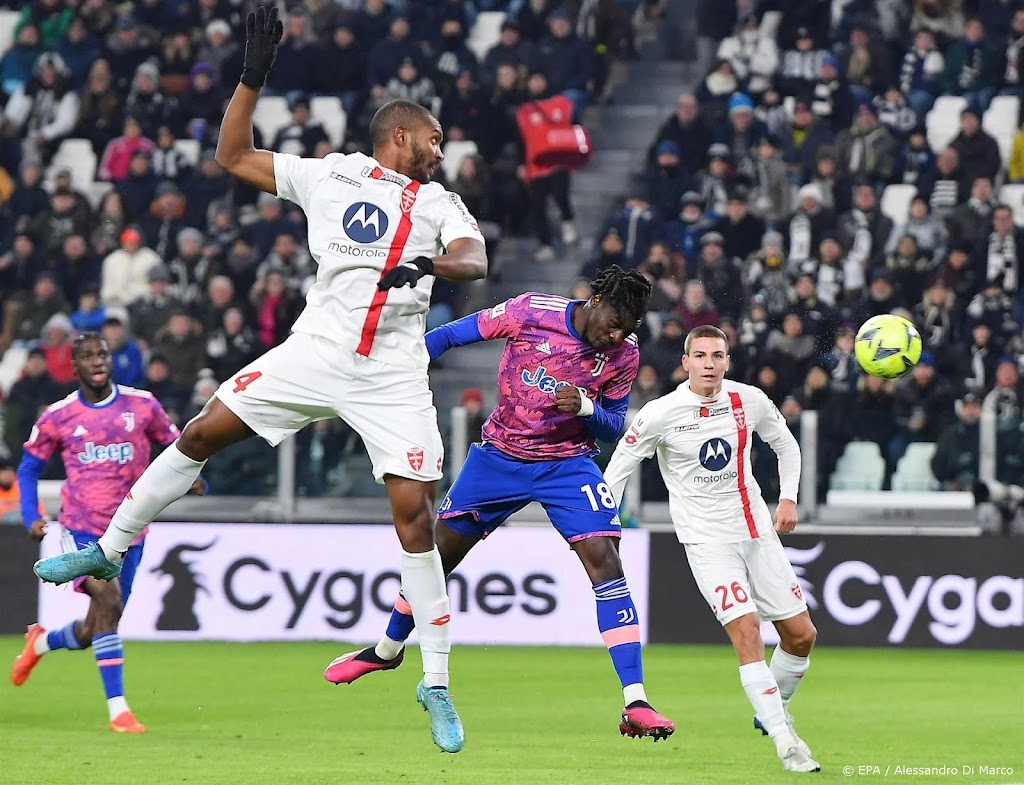 Juventus bekert verder na moeizame zege op Monza