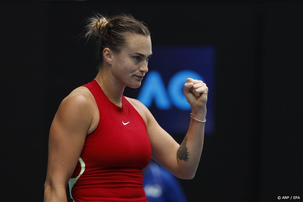 Sabalenka gunt Tsoerenko geen game in gevoelige tennispartij 