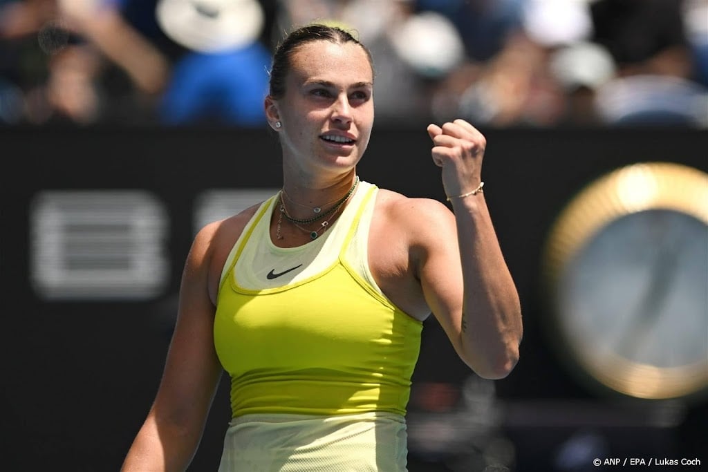 Aryna Sabalenka plaatst zich voor kwartfinale Australian Open