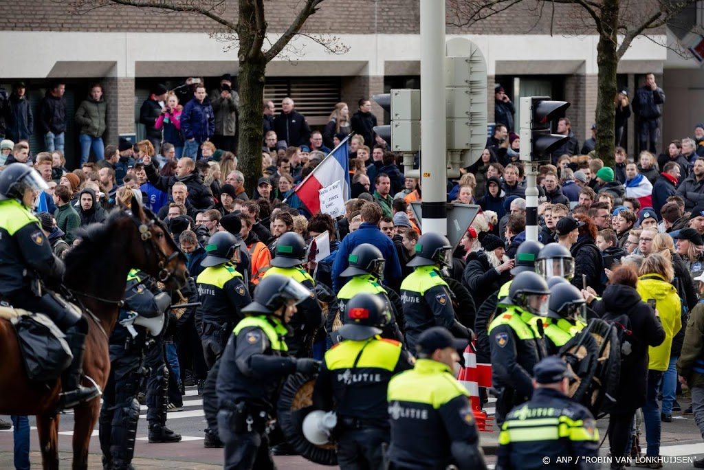 Onrustig protest van boeren in Den Haag